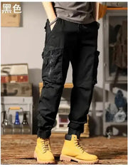 2024 Fashionable Navy Pants, Long Pants, Men's Tech Wear, High Quality Straight Tube Outdoor Hip Hop Work Stacking Workwear