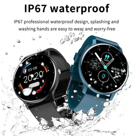 LIGE 2024 New Men Smart Watch Real-time Activity Tracker Heart Rate Monitor Sports Women Smart Watch Men Clock For Android IOS