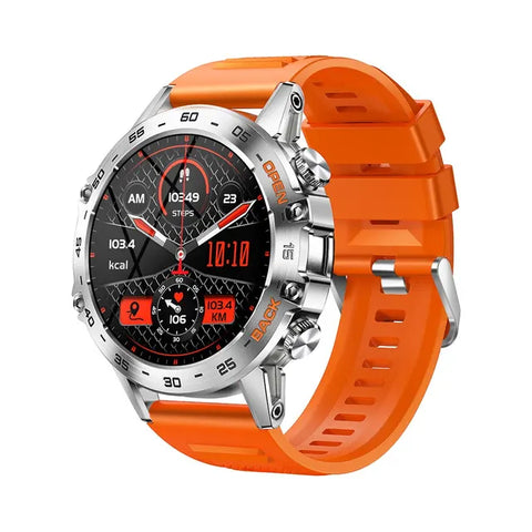 MELANDA Steel 1.39" Bluetooth Call Smart Watch Men Sports Fitness Tracker Watches IP68 Waterproof Smartwatch for Android IOS K52